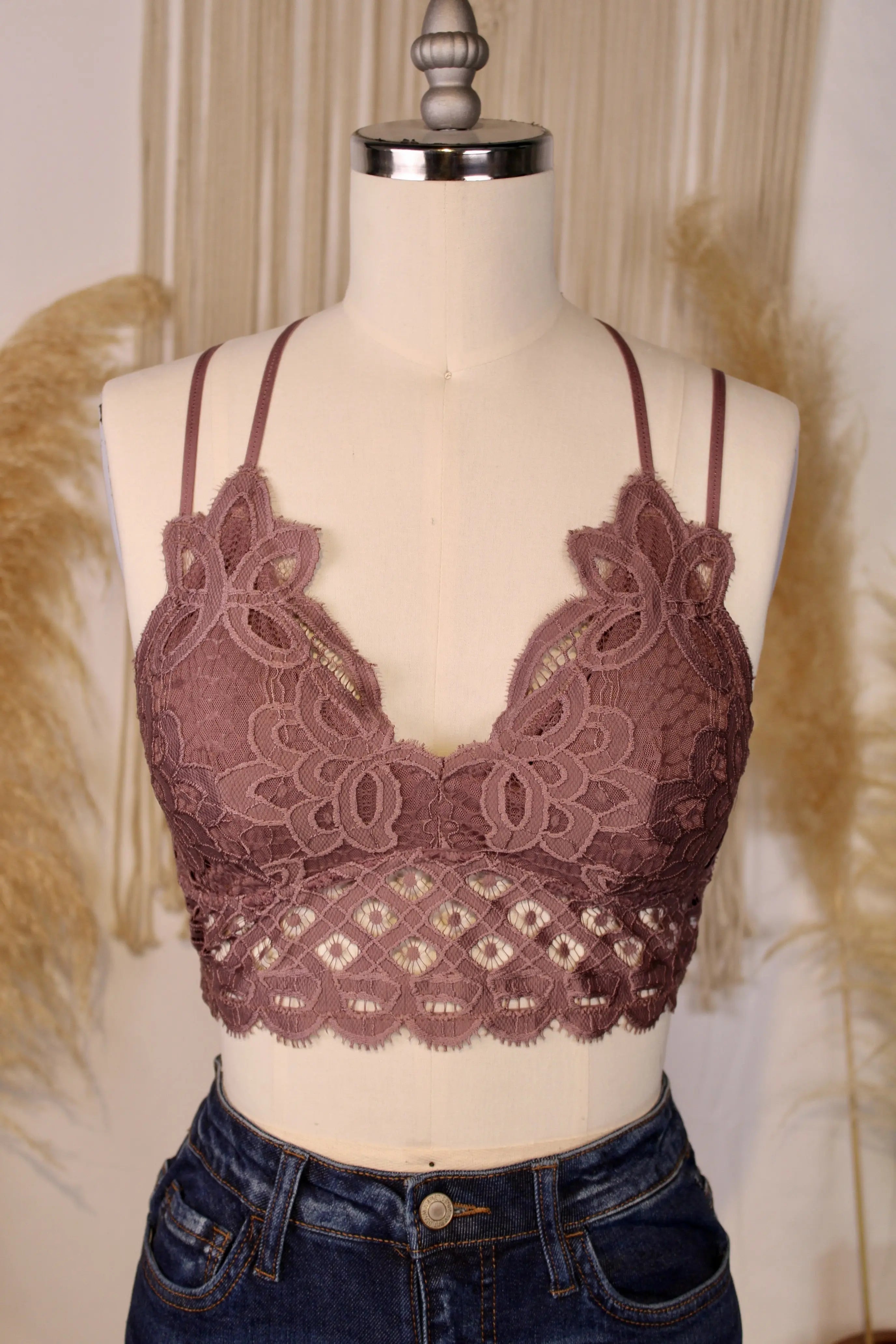 You're With Me Crochet Lace Bralette – DENVY