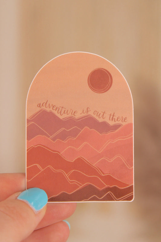 Adventure Is Out There Sticker Elyse Brianne Design