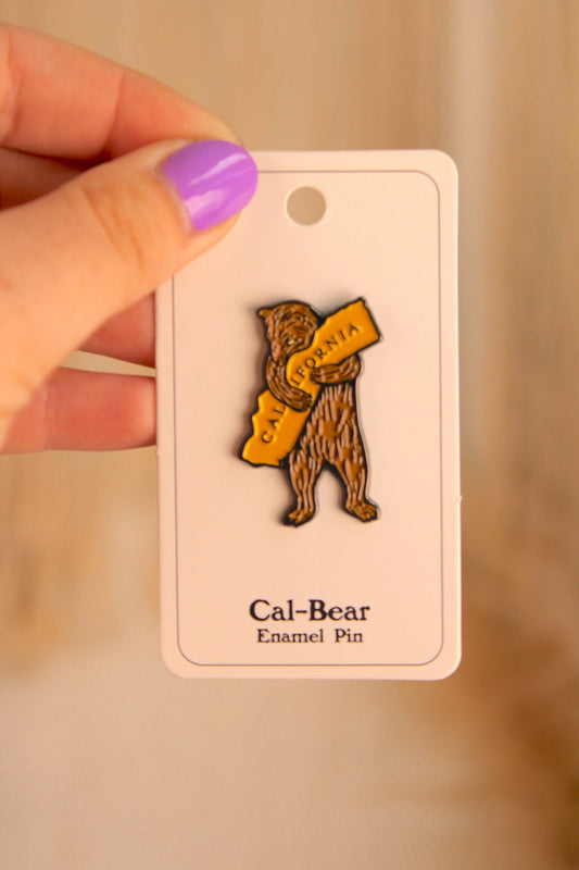 California Bear Hug Enamel Pin SF Mercantile
