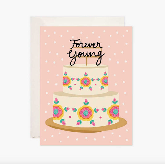 Forever Young Birthday Card Bloomwolf Studio