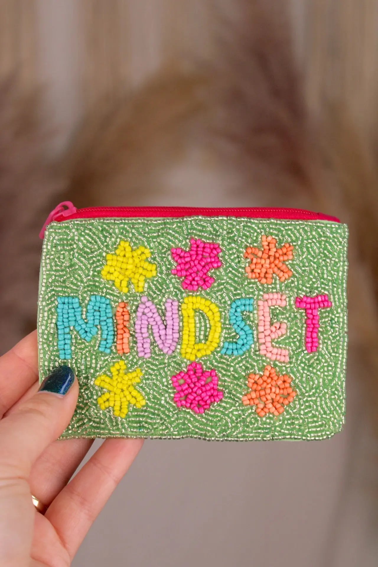 Mindset Beaded Pouch Joia