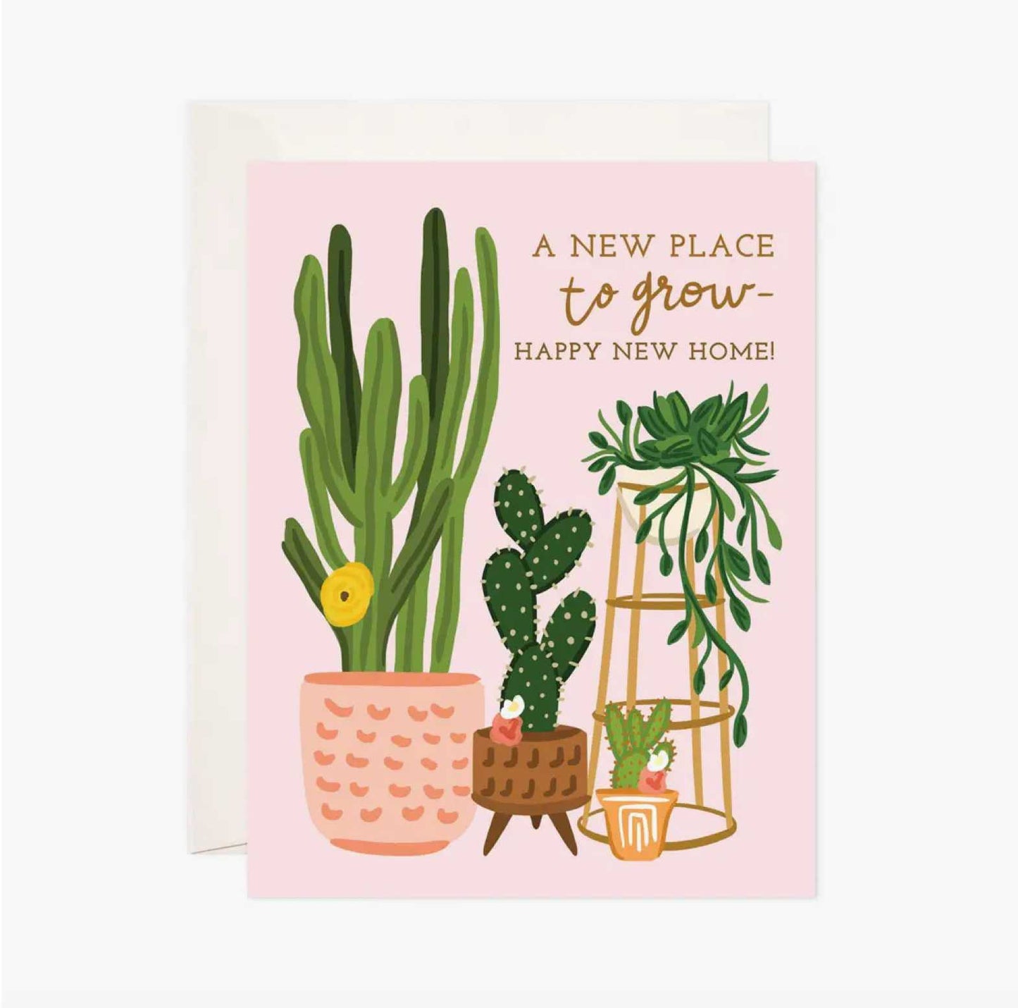 New Place To Grow Greeting Card Bloomwolf Studio