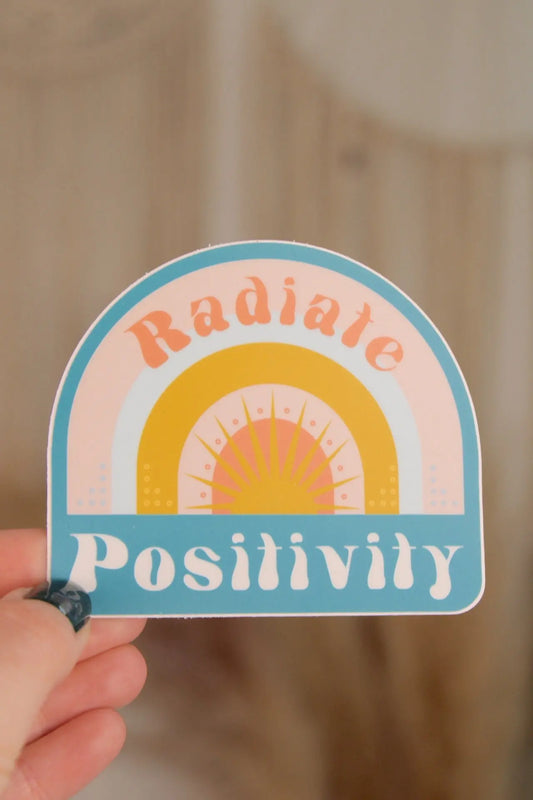 Radiate Positivity Sticker Graphic Heart