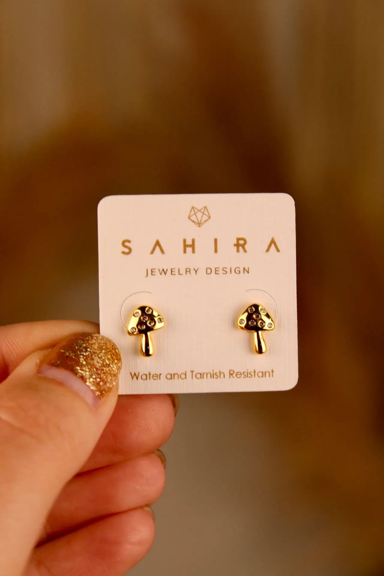 Sahira Muhroom Stud Earrings Sahira