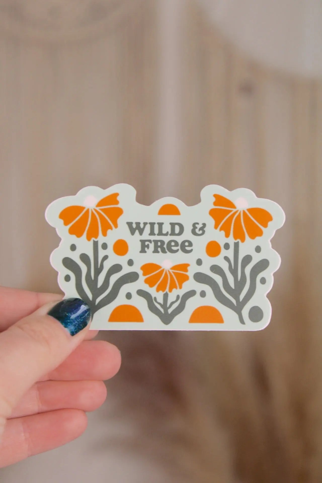 Wild And Free Sticker Graphic Heart