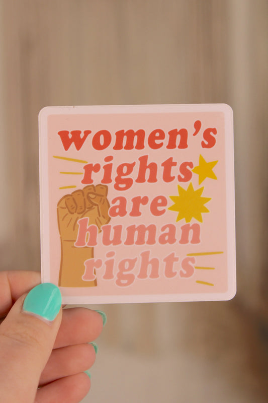 Women's Rights are Human Rights Sticker Bloomwolf Studio