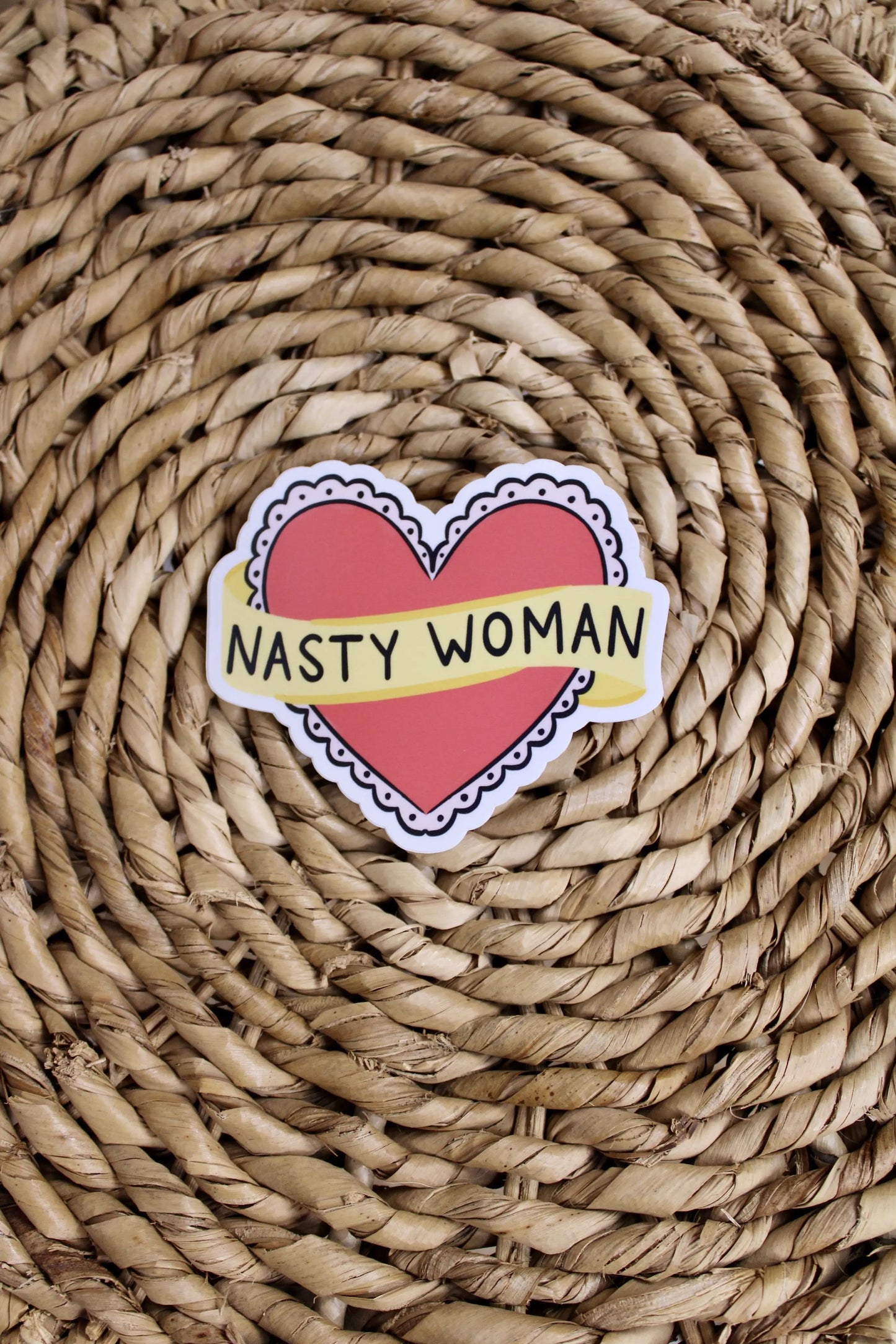 Nasty Woman Sticker Bloomwolf Studio